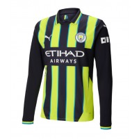 Camisa de time de futebol Manchester City Replicas 2º Equipamento 2024-25 Manga Comprida